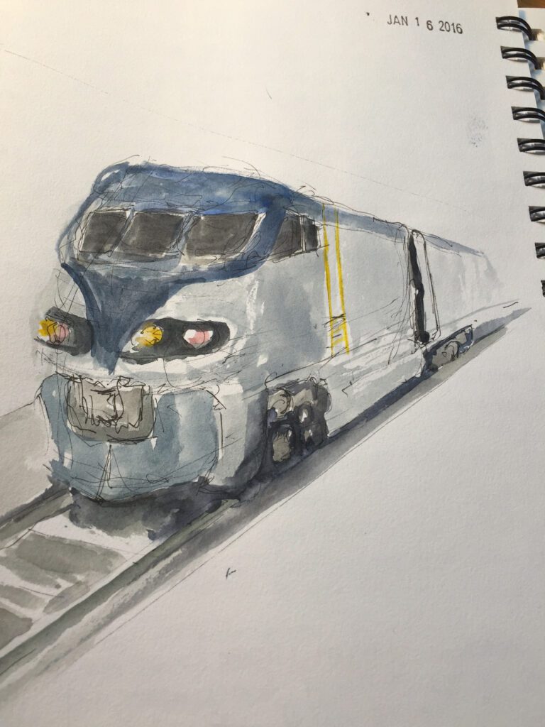 train sketch